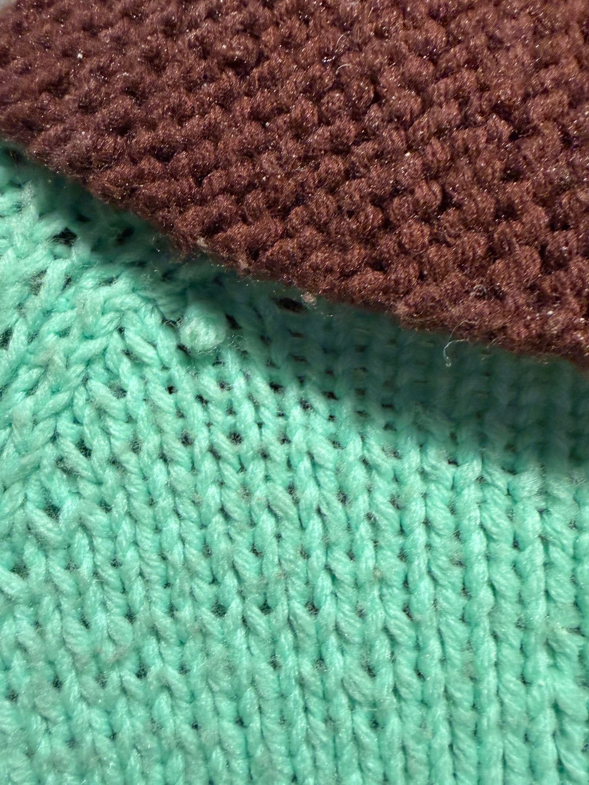 Pull on Vintage Mint Chocolate Moose Cowichan Sweater SZ L