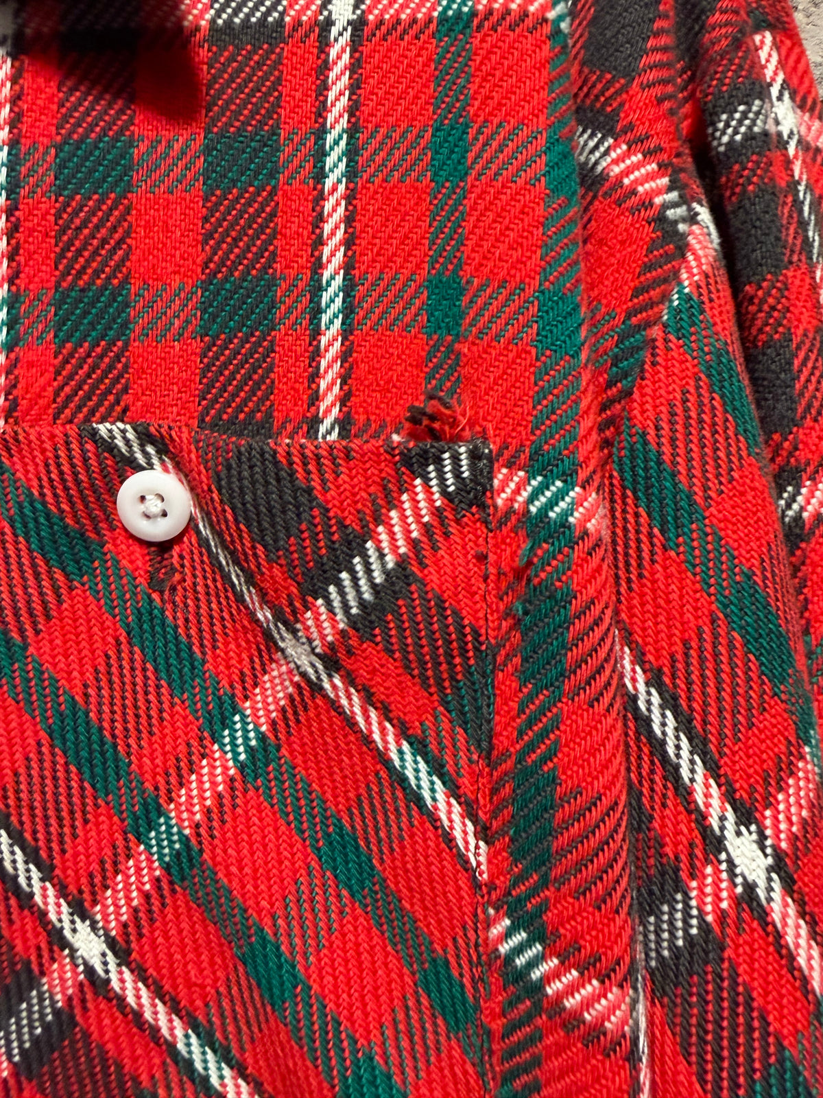 Vintage 1970s Big Yank Cotton Flannel Shirt SZ XL
