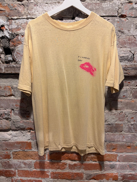 Front of Vintage PJ Harvey Dry Promo Shirt Tee SZ L