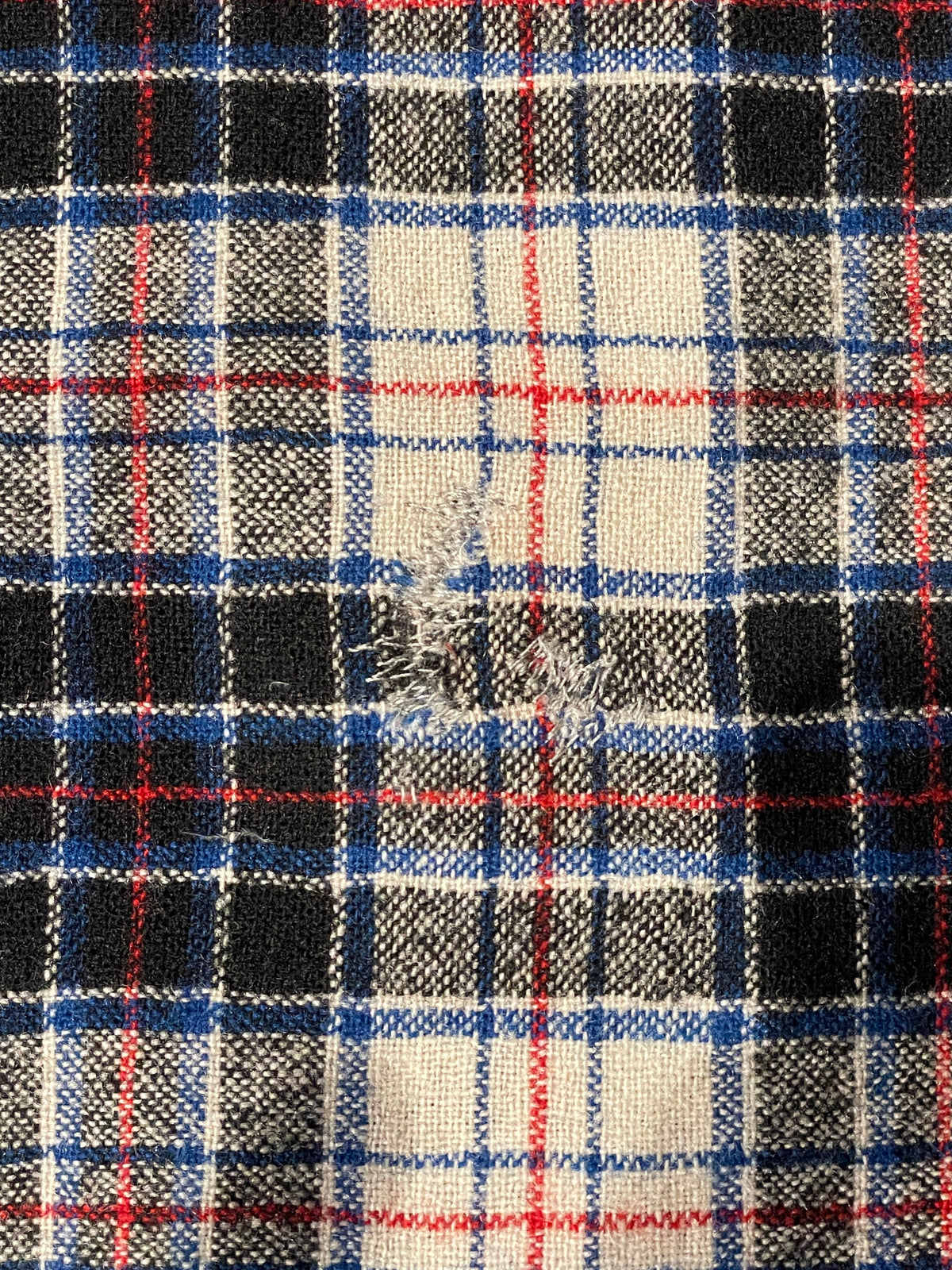 Vintage 1970s Pendleton Black and Blue Flannel SZ M