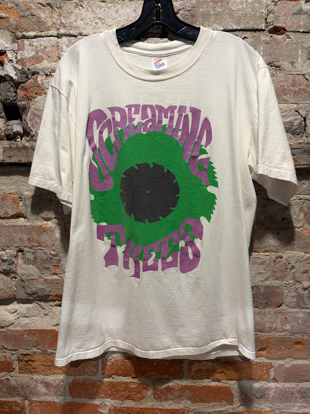 Front of Vintage Screaming Tees Saw Blade Tee SZ XL