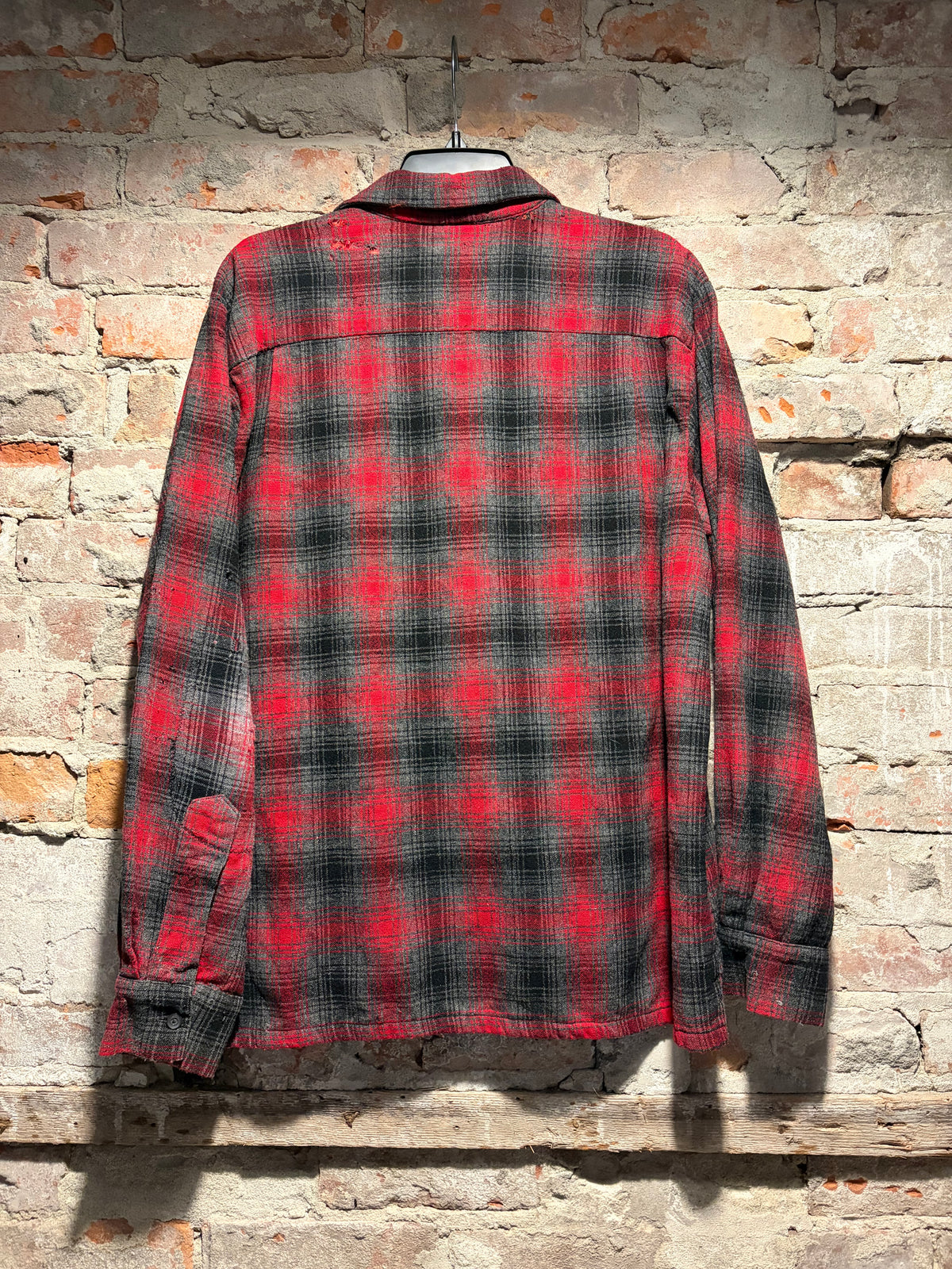 Back of Vintage Kingsmen Wool Loop Collar Flannel SZ L