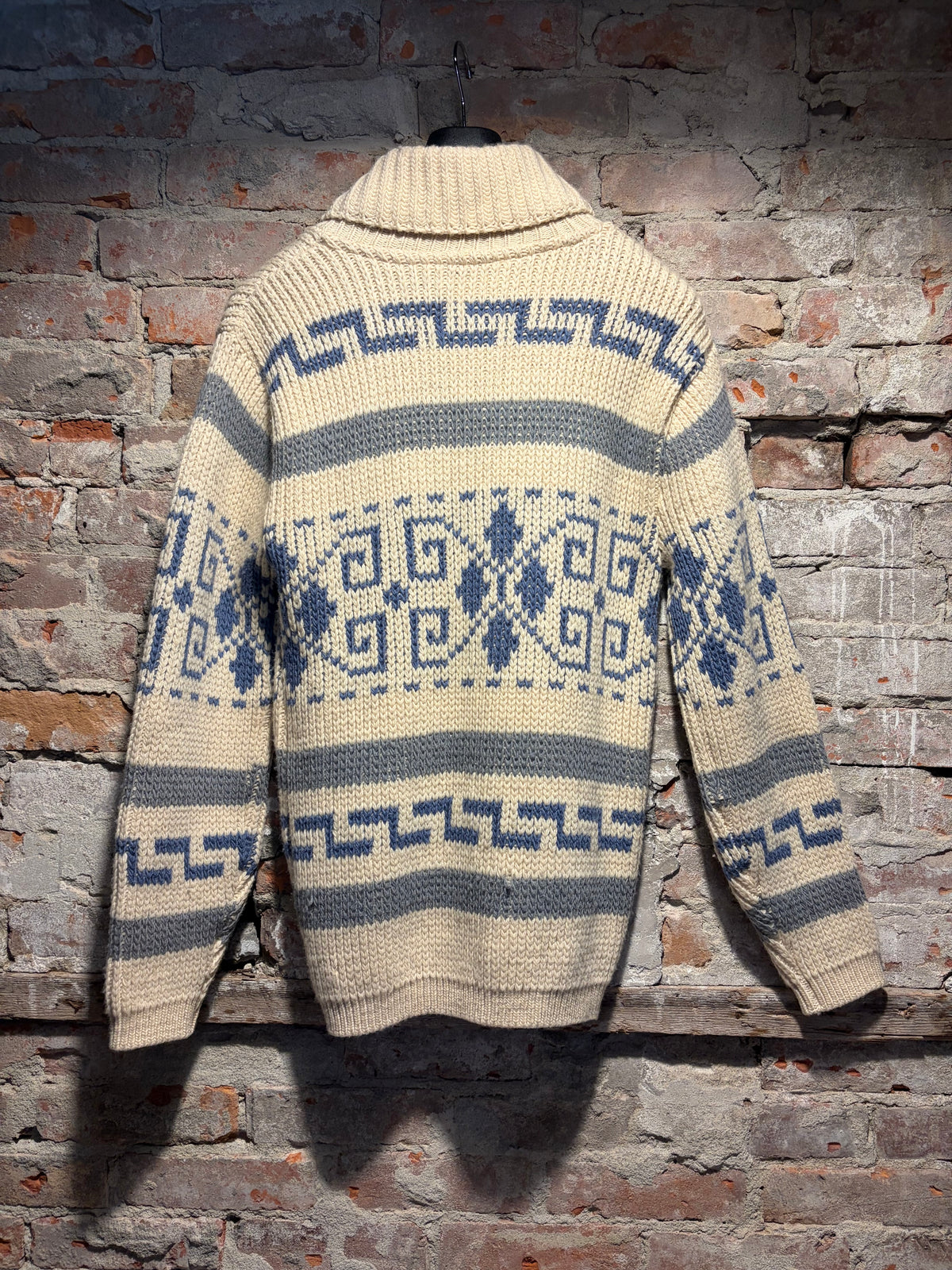 Back of Vintage 1960s Pendleton Westerly Sweater Sz M