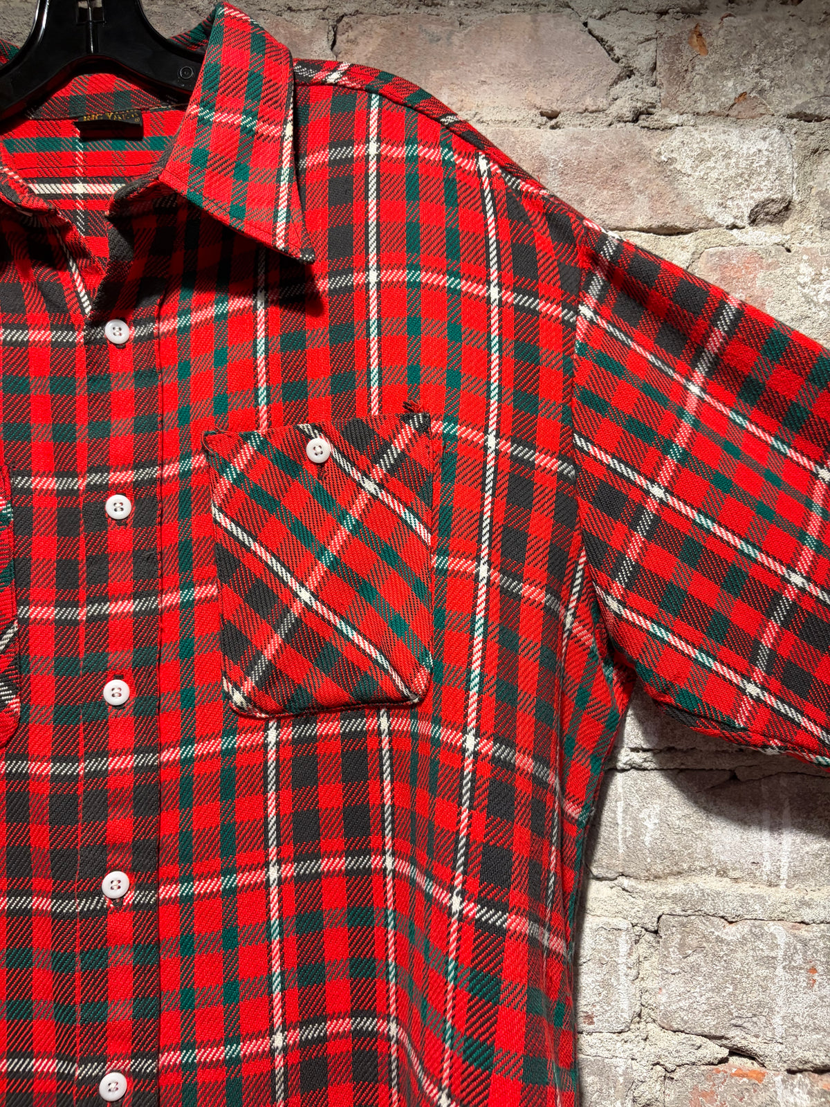 Vintage 1970s Big Yank Cotton Flannel Shirt SZ XL
