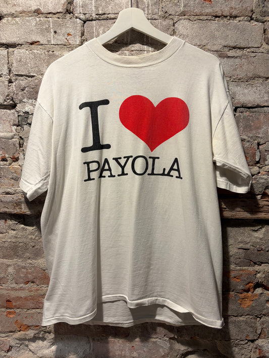 Front of Vintage I Love Payola Sub Pop Tee SZ XL