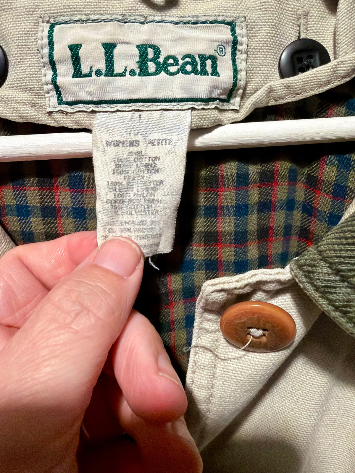 Vintage Womens L.L. Bean Barn Coat SZ Petite