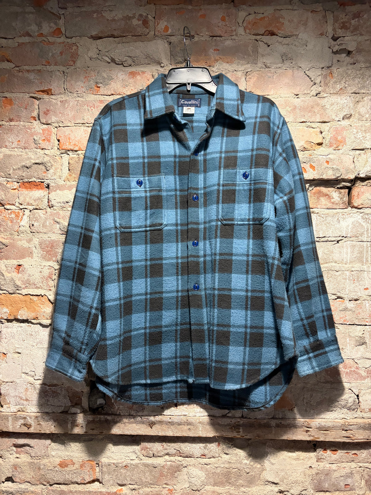 Front of Vintage 1970s Dead Stock Camp Flannel SZ M