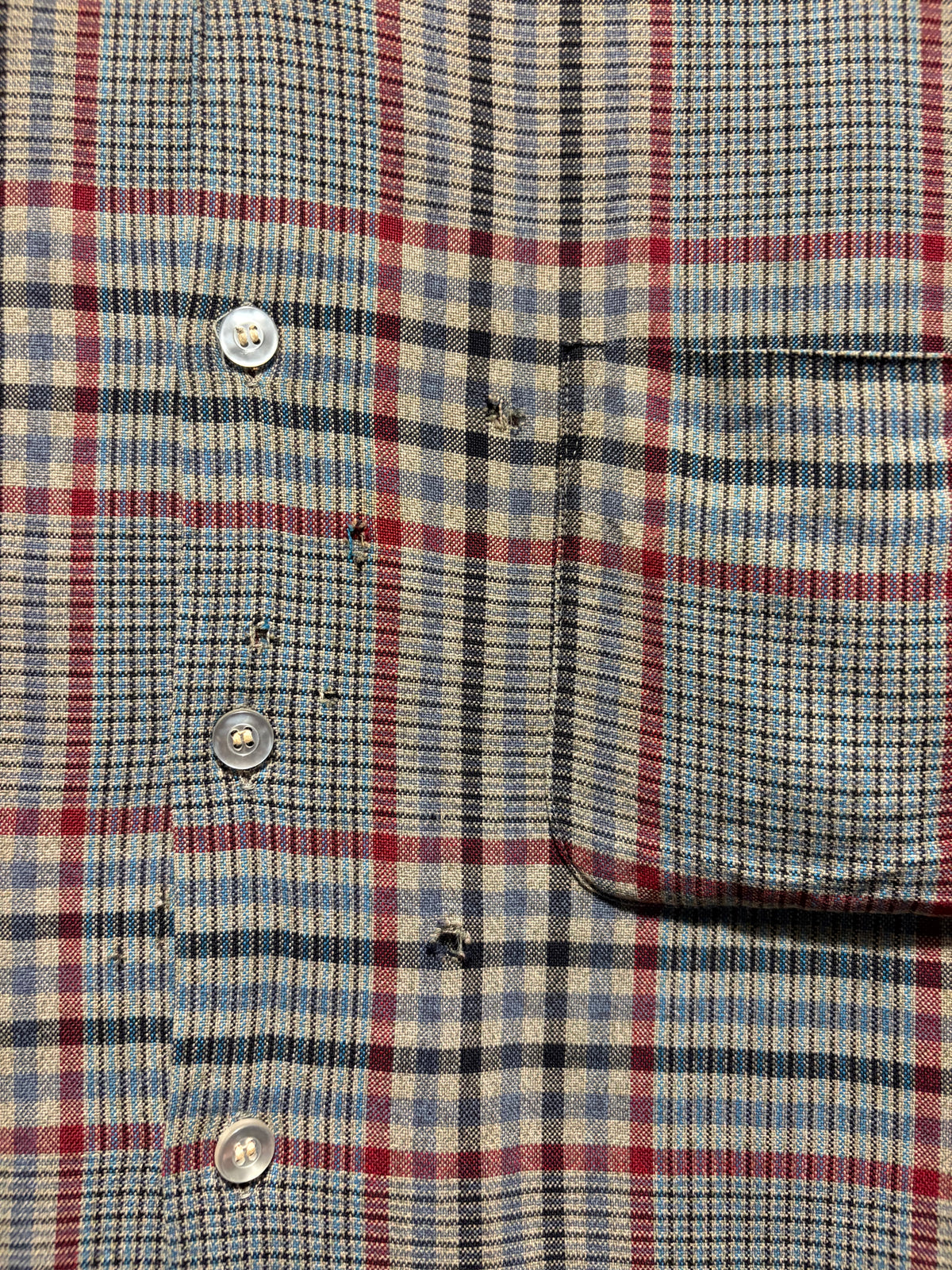 Stain on Vintage 1950s Sears Rayon Flannel SZ M