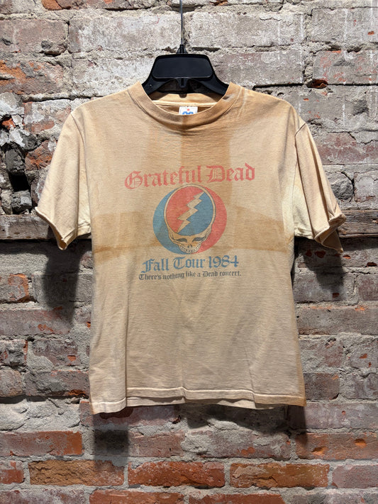 Front of Vintage Fall Tour 1984 Grateful Dead Tee SZ M