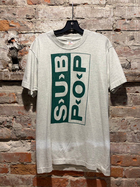 Front of Vintage Sub Pop College Rock Sucks Tee SZ L