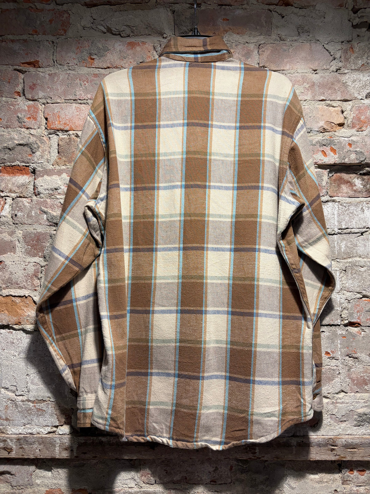 Back of Vintage Big Mac Earth Tone Cotton Flannel SZ L
