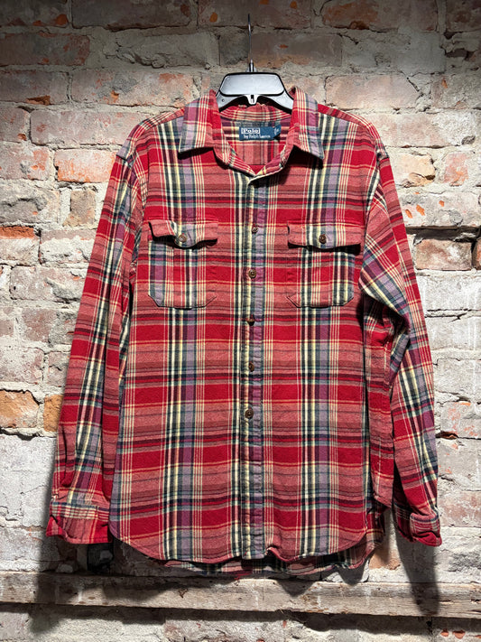 Vintage Polo By Ralph Lauren Plaid Flannel Sz XL