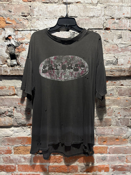 Front of 90s Garbage Band Thrashed  T Shirt SZ XL