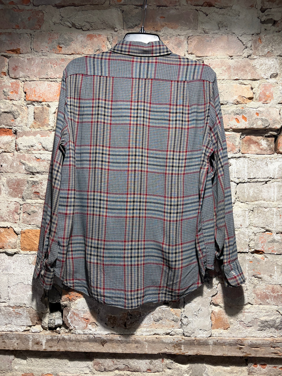 Back of Vintage 1950s Sears Rayon Flannel SZ M