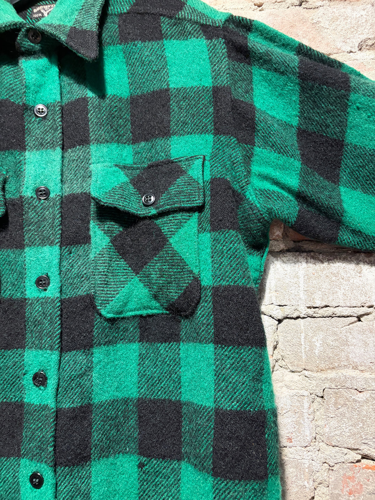 Pit on Vintage Winter King Wool Flannel SZ M