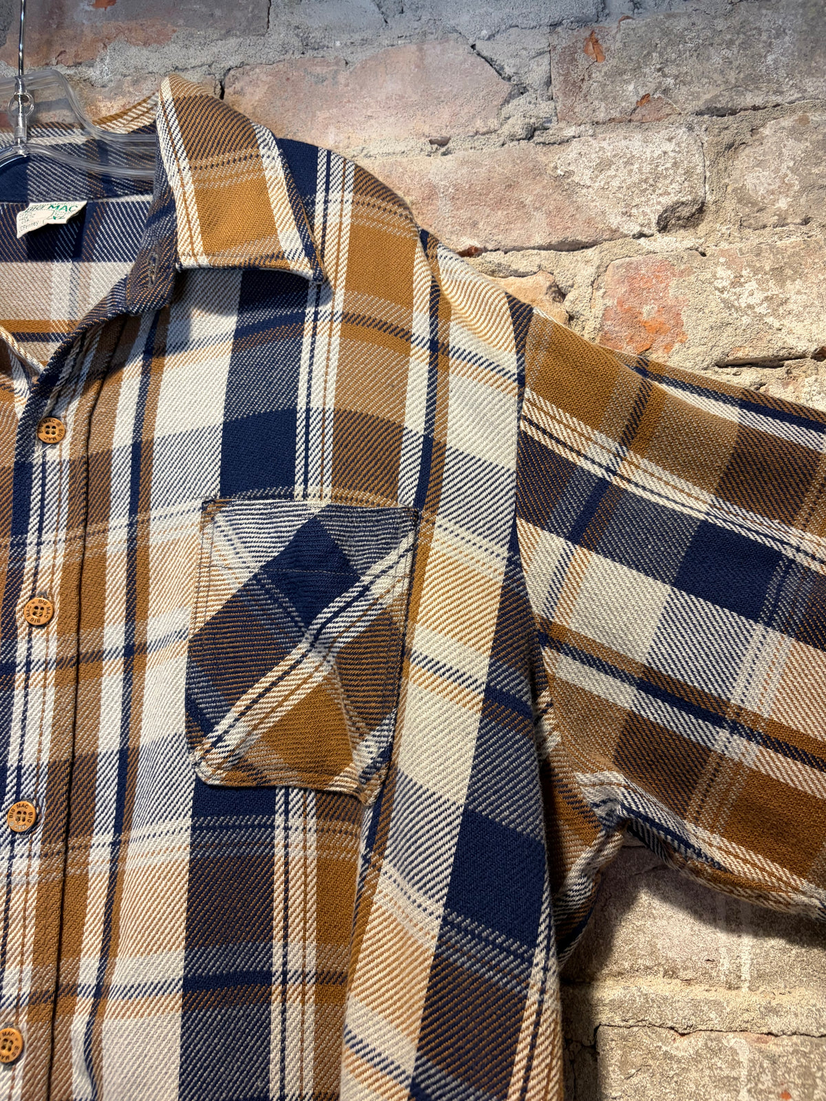 Pit on 70s Big Mac Heavy Cotton Flannel SZ XL