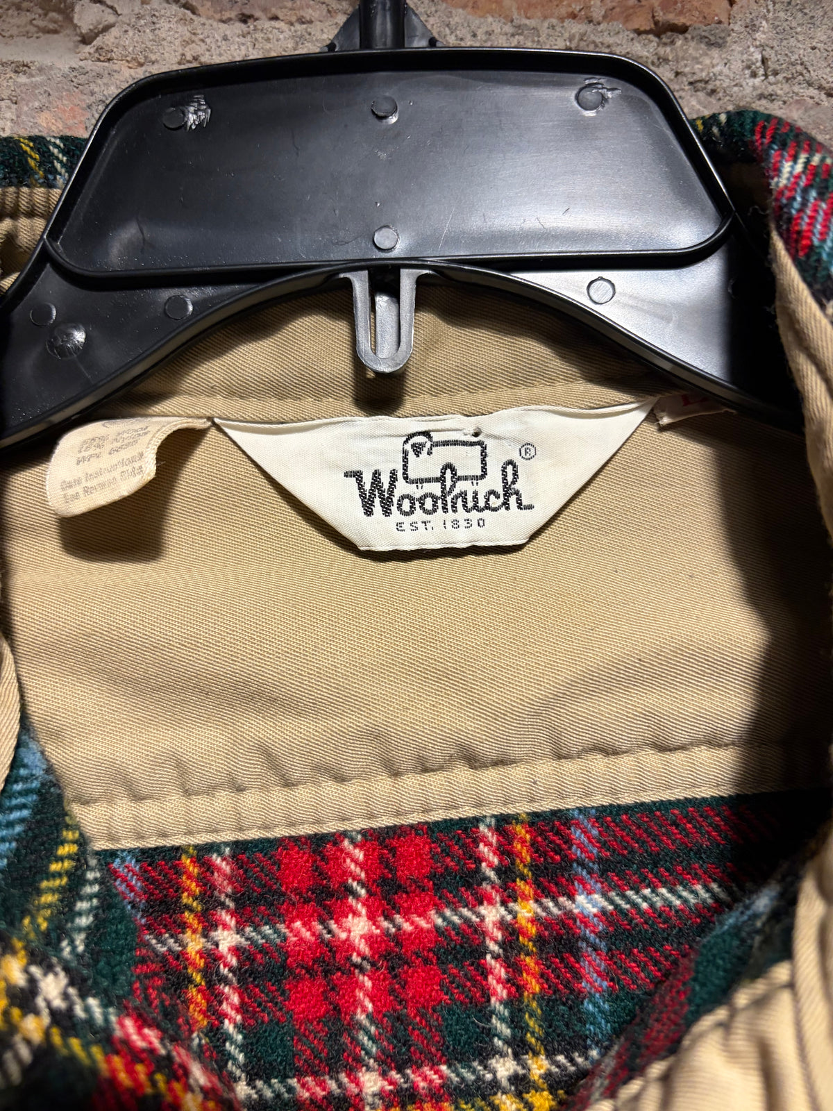 Tag on Vintage 1970's Woolrich Flannel SZ L