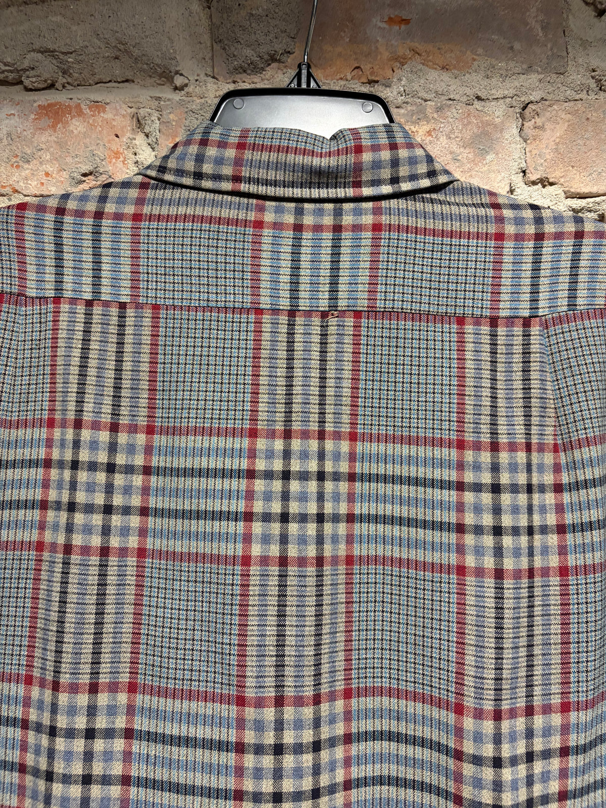 Back of Vintage 1950s Sears Rayon Flannel SZ M
